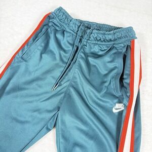 Nike Pants Mens Small Sportswear‎ Tribute Track Green Orange Stripe AR2255-304